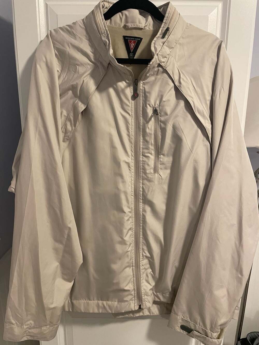 Scottevest SEV Travel Jacket Size XXL Beige Multi-Pocket